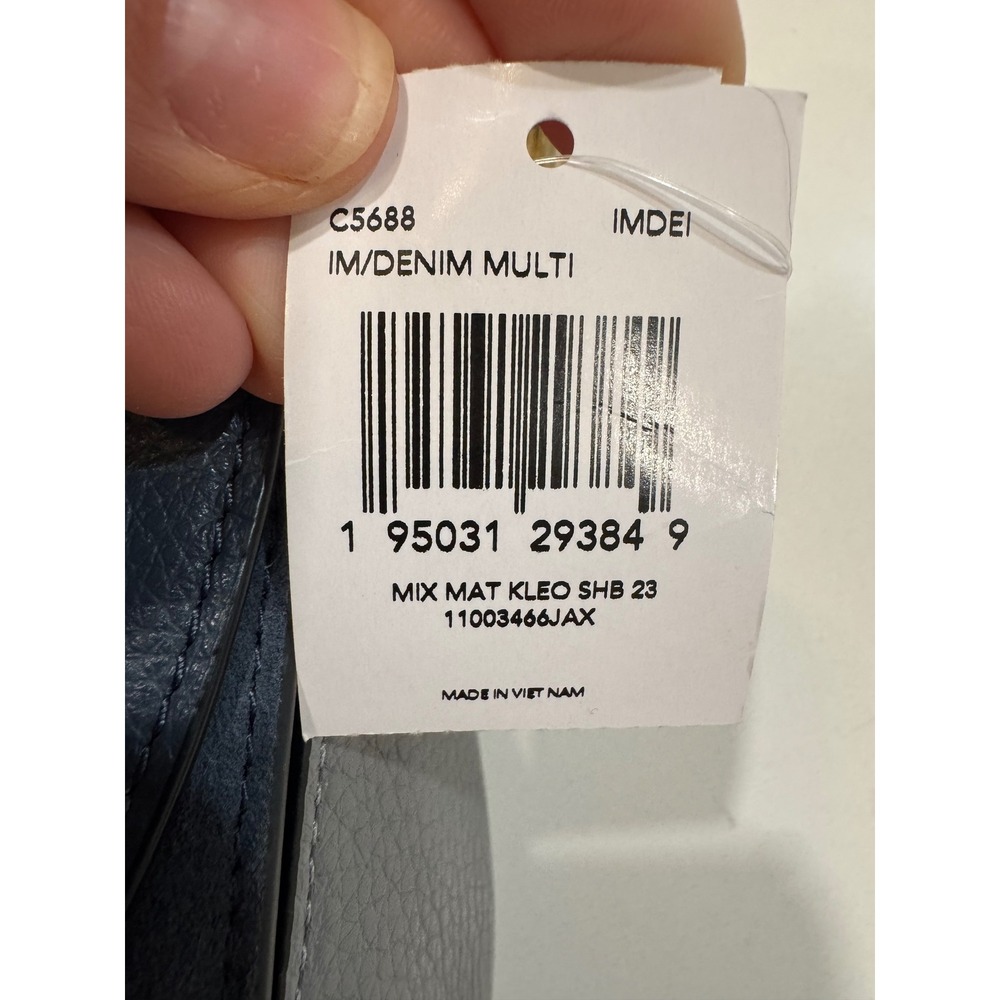 Coach Kleo Shoulder Bag 23 in Smooth, Pebbled and Sueded Leather - Picture 9 of 14